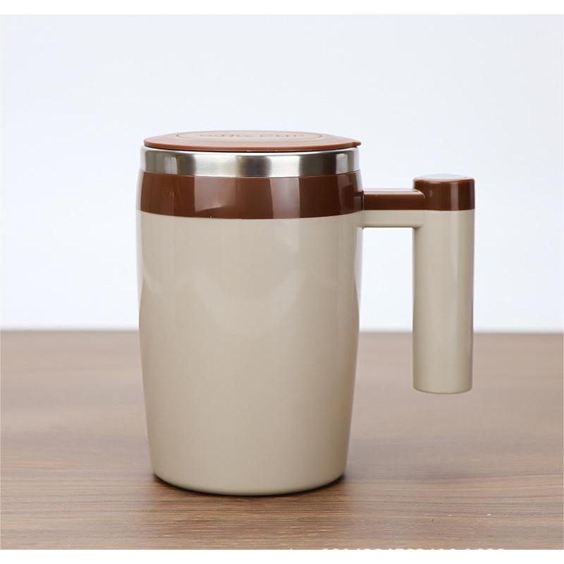 380ML Rechargeable Self-Stirring Mug 304 Stainless Steel Automatic Coffee Mixing Cup for Home Office