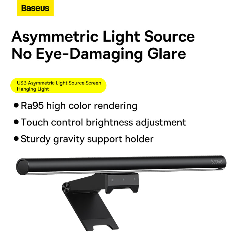 Baseus i-Wok2 Screen Hanging Light LED i-Wok Series Gen 2 Eye-Care PC Monitor Desk Lamp Computer Study Reading Lamp