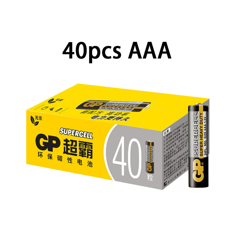 20/40/80pcs GP Supercell AA AAA Battery 1.5V Carbon Zinc Batteries for Toy Clock Remote Control Mouse