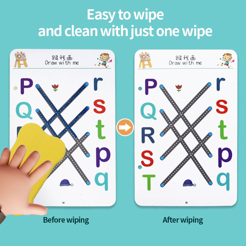 Magic Tracing Workbook Preschool Education Exercise Book Montessori Toy Erasable Pen Control Training Logical Thinking