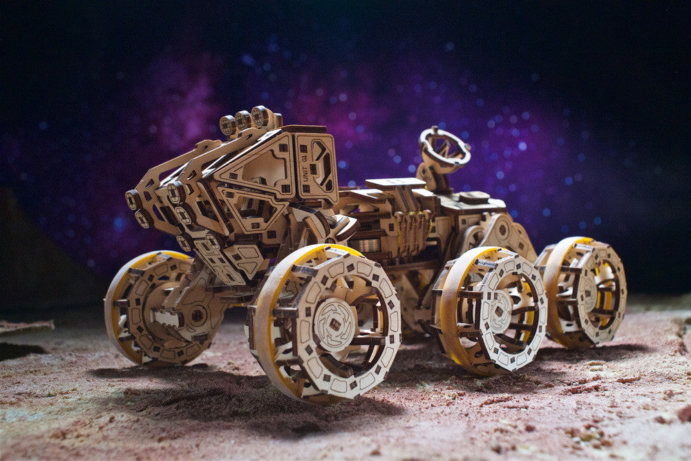 UGEARS Manned Mars Rover 3D Mechanical Model Wooden Puzzle DIY Kits