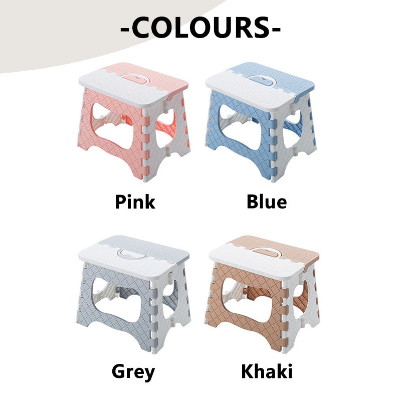 Foldable Portable Stool Chair Outdoor Camping Fishing Lightweight Stackable Seat for Kids Adults
