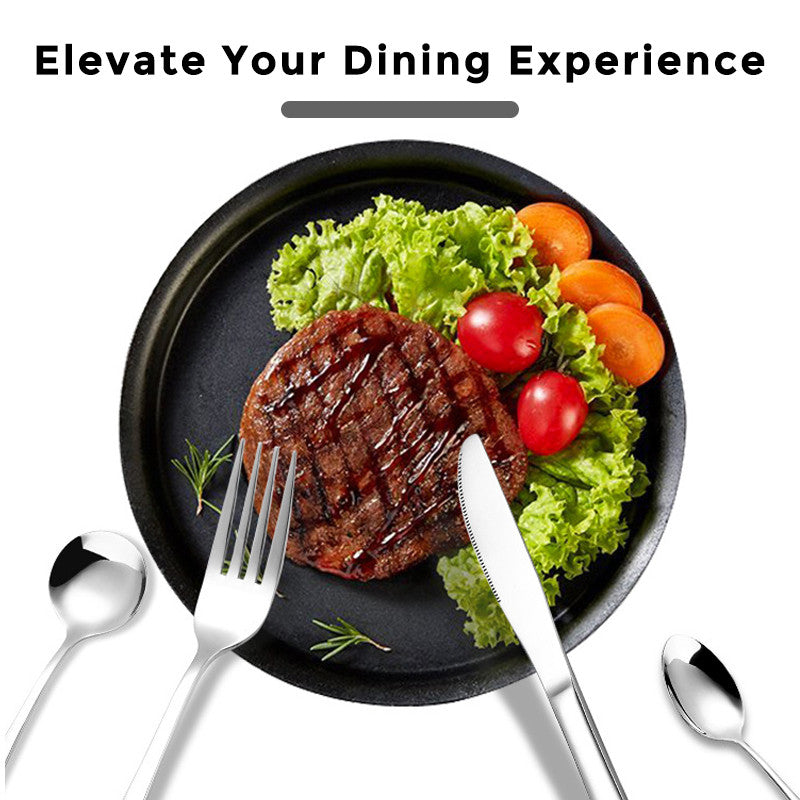 Stainless Steel Cutlery Set Fork Spoon Knife Chopsticks Soup Spoon Tea Spoon Kitchen Utensils Gift