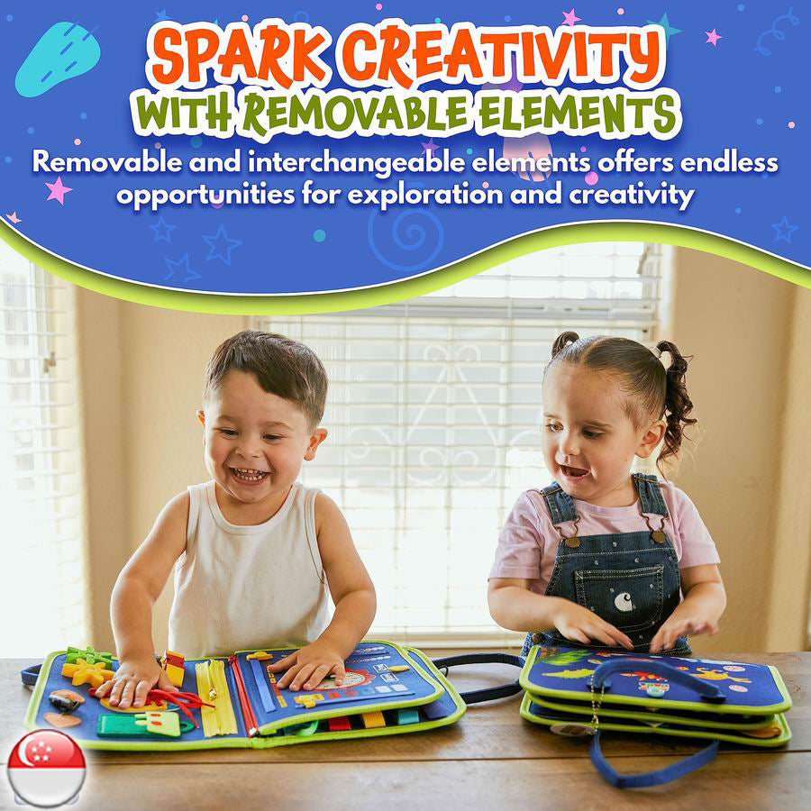 Toddler Busy Board Montessori Sensory Activity Board Early Developing Development Book Preschool Educational Travel Toys