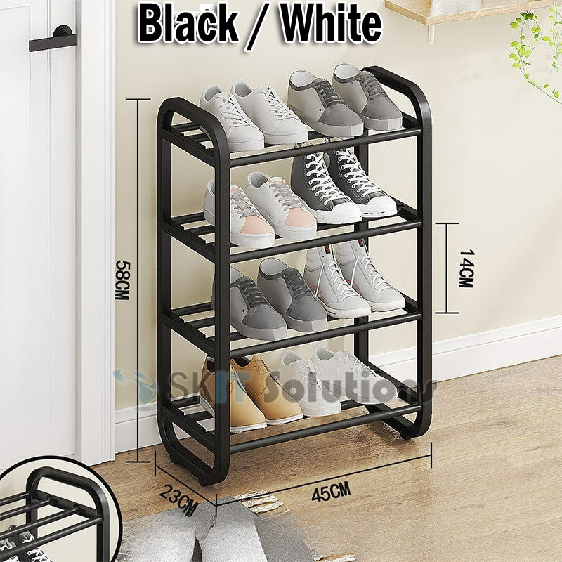 Multi-Layer Shoe Rack Waterproof Steel Pipe Dustproof Easy Assemble Storage Shelf for Home Dormitory