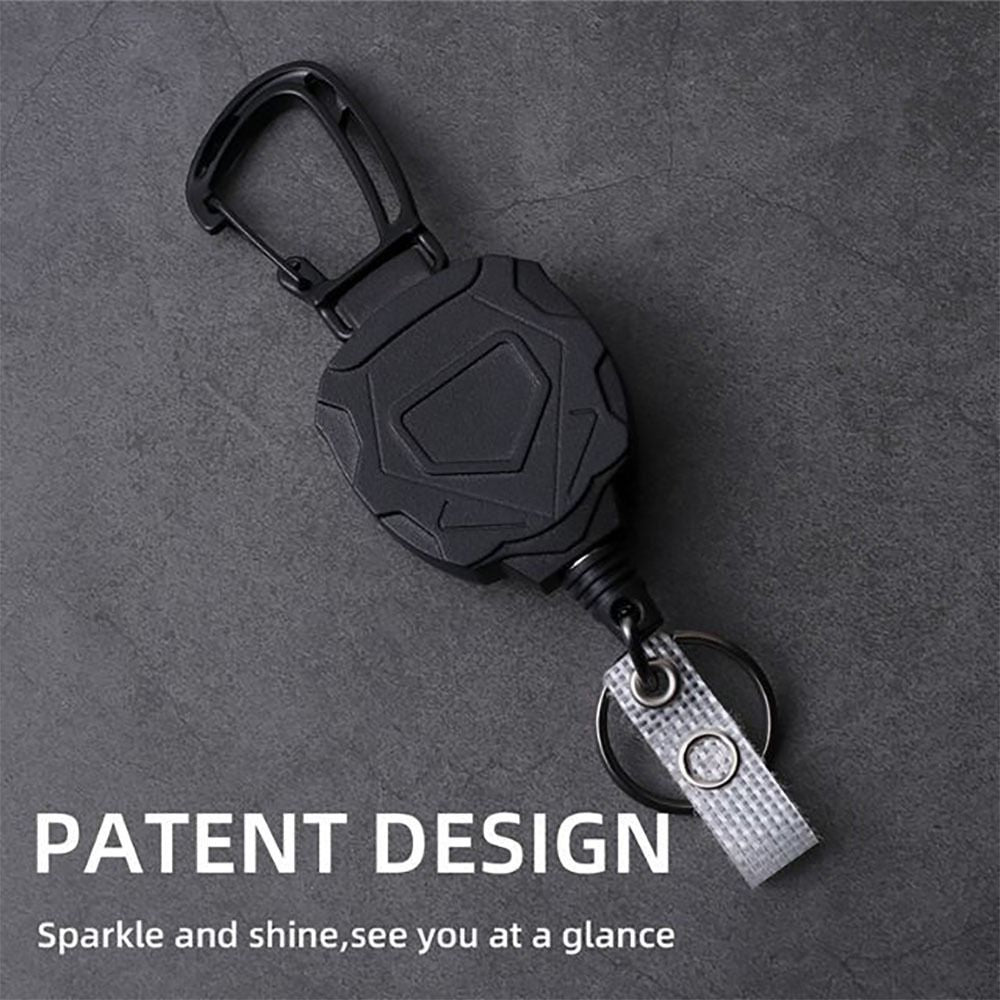 Retractable Heavy Duty Badge Reel Keychain Id Holder Card Clip Student Worker Tag Cover Case