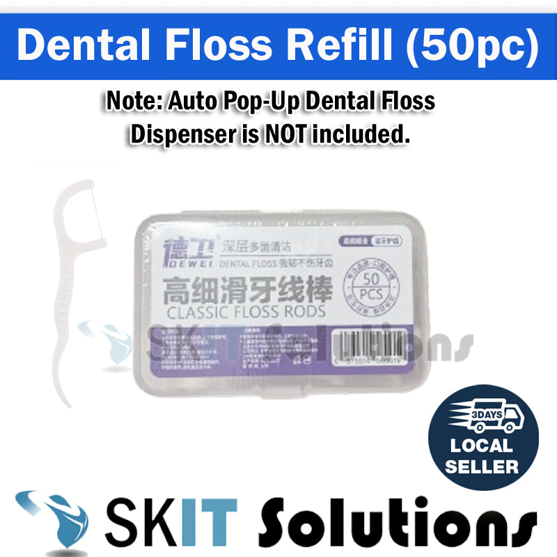 Portable Automatic Pop-Up Dental Floss Dispenser Storage Box Toothpick Oral Care Tooth Cleaning Tool