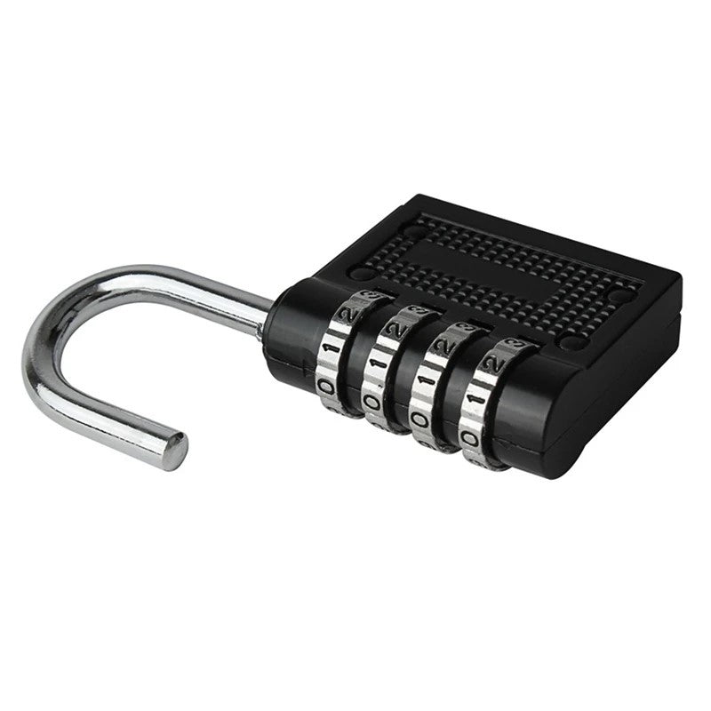 4-Digit Combination Padlock Number Code Lock Resettable Security Lock Gym Locker Luggage Gate Door