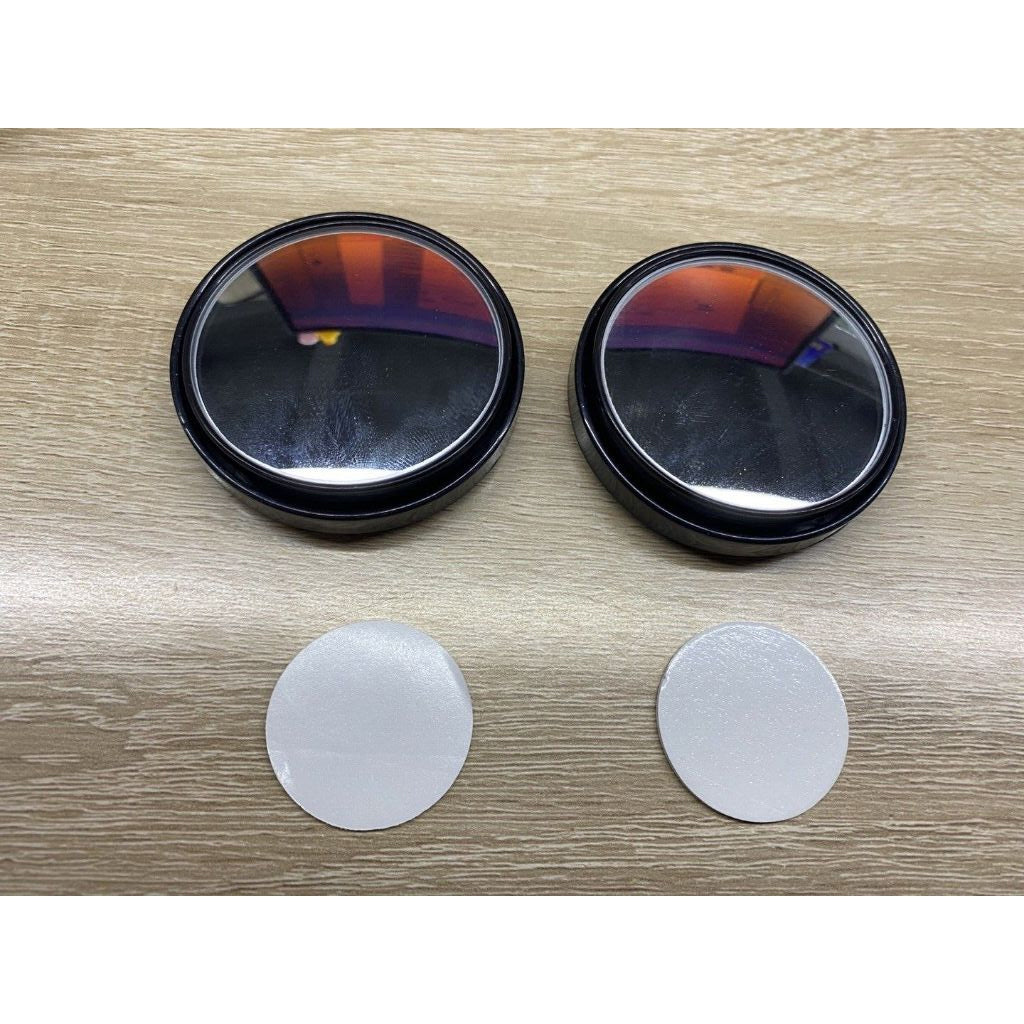 2Pcs Adhesive Blind Spot Mirror Safety Driving Wide Angle Rear View Convex Mirror For Car SUV Truck