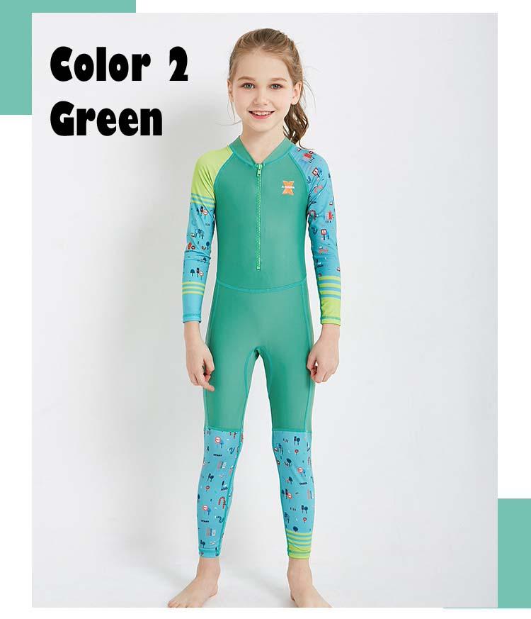 KIDS Swimsuit ★ LS-18822 Long Sleeve Swimming Costume Wear Suit★ Swim Clothes Boy and Girl
