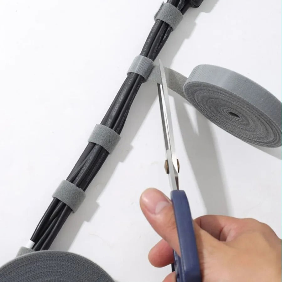 3M Hook and Loop Roll Nylon Velcro Cable Tie Reusable Wire Organizer Management Strap Cord Holder