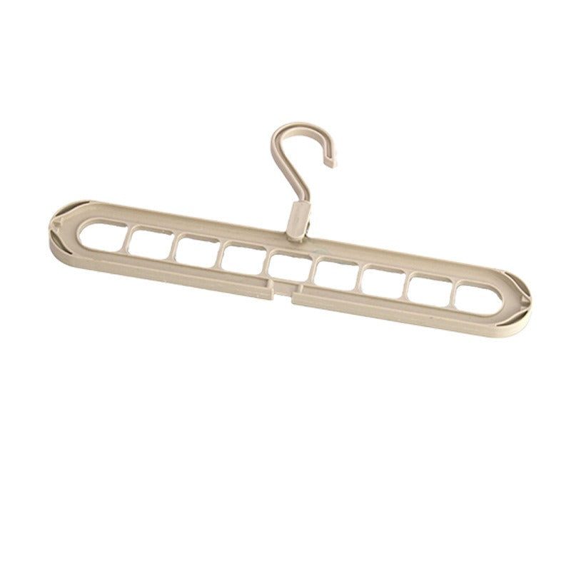 9-Hole Magic Clothes Hanger Foldable Space Saving Wardrobe Closet Organizer Anti-Slip - 5 Colors
