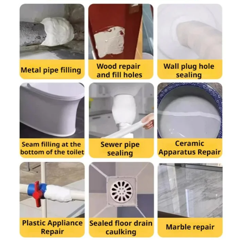 Multi-Functional Leak Crack Repair Plastic Steel Clay Iron Glue Strong Waterproof Adhesive Patching