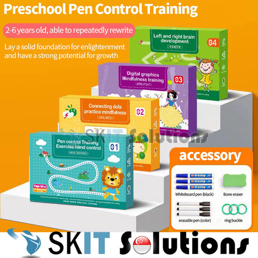 Magic Tracing Workbook Preschool Education Exercise Book Montessori Toy Erasable Pen Control Training Logical Thinking