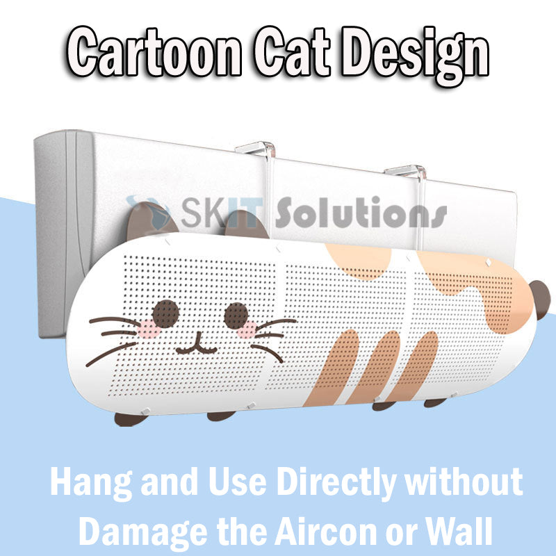 Adjustable Aircon Deflector Wind Spread Air Conditioner Windshield Deflactor Cover Wall-Mounted Guide