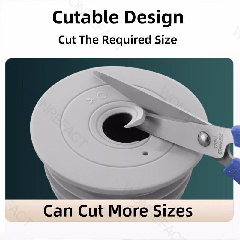 Upgraded Silicone Drain Pipe Sealing Plug Sewer Deodorant Seal Cover Kitchen Washing Machine Drainage Basin