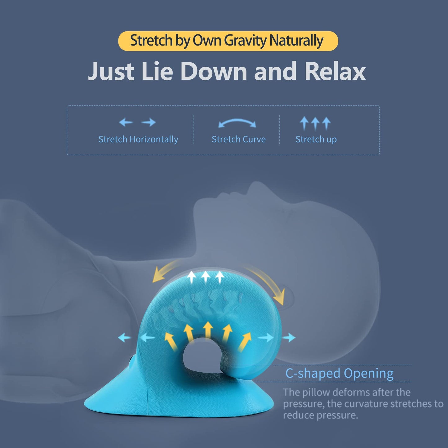 Cervical Spine Massage Pillow with Magnetic Therapy Neck Shoulder Stretch Tractor Posture Corrector Pain Relief Muscle