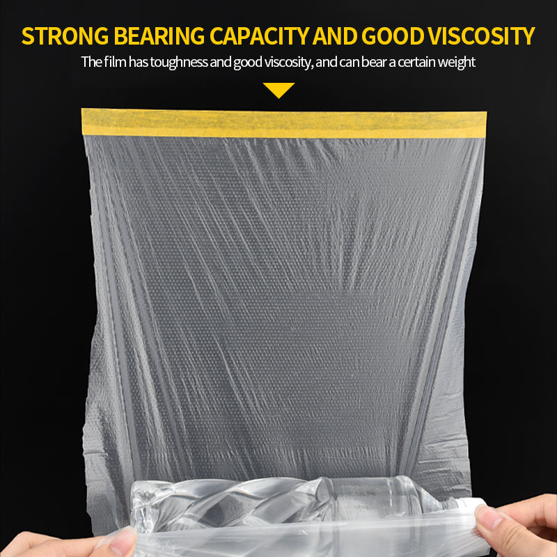 Pre-Tape Masking Film Wall Paint Spray Painting Furniture Renovation Protection Painter Tape Plastic Drop Cloth Sheet