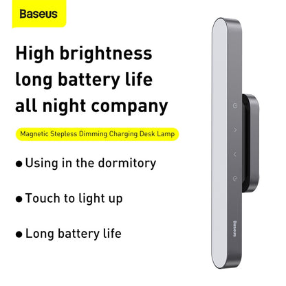 Baseus Magnetic Charging Desk Lamp LED Hanging Stepless Dimming Charging Table Night Light for Study Wardrobe Bedroom Kitchen