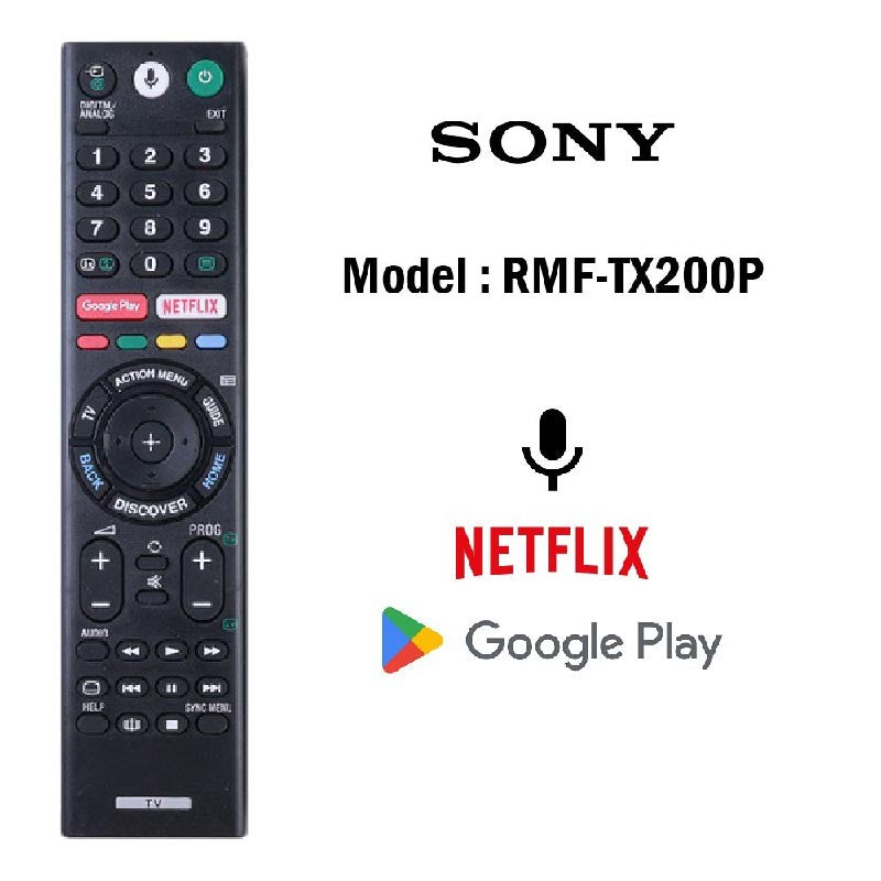 Replacement Sony Smart Bravia TV Remote Control w/ Voice RM-L1370 RMT-TX300P TX800P TX800U TX520P TX500P TX310P TX200P