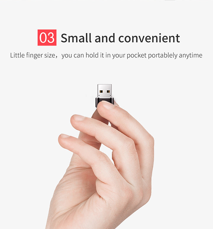 Baseus Mini Type-C Female to USB Male Converter Adapter C Female to USB Male OTG Adaptor Convertor