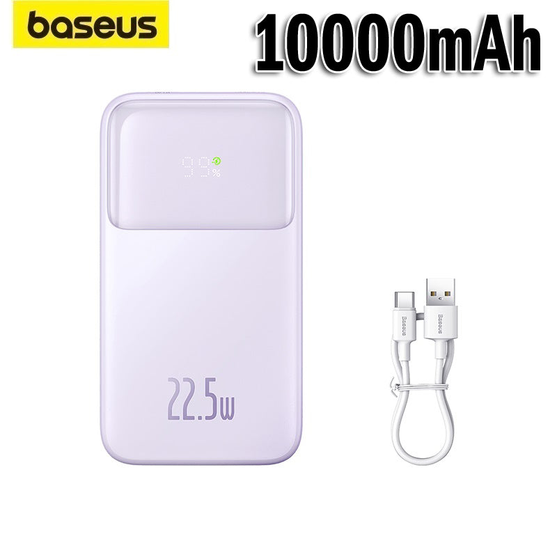 Baseus Comet Series 22.5W Power Bank Powerbank 10000mAh 20000mAh with Built In Dual-Cable Portable Charger Fast Charge