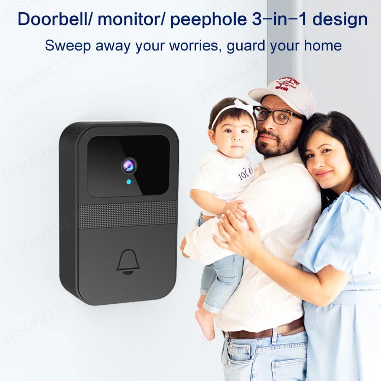 D9 Intelligent Visual Doorbell Universal Smart Door bell Remote Home Monitoring Intercom HD Night Vision Capture