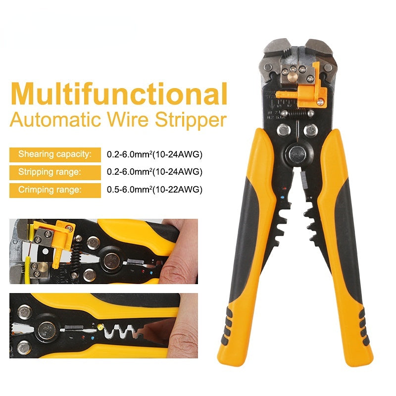 5in1 Cable Crimper Wire Cutter Automatic Stripper Electrical Wire Crimping Stripping Pliers Tool