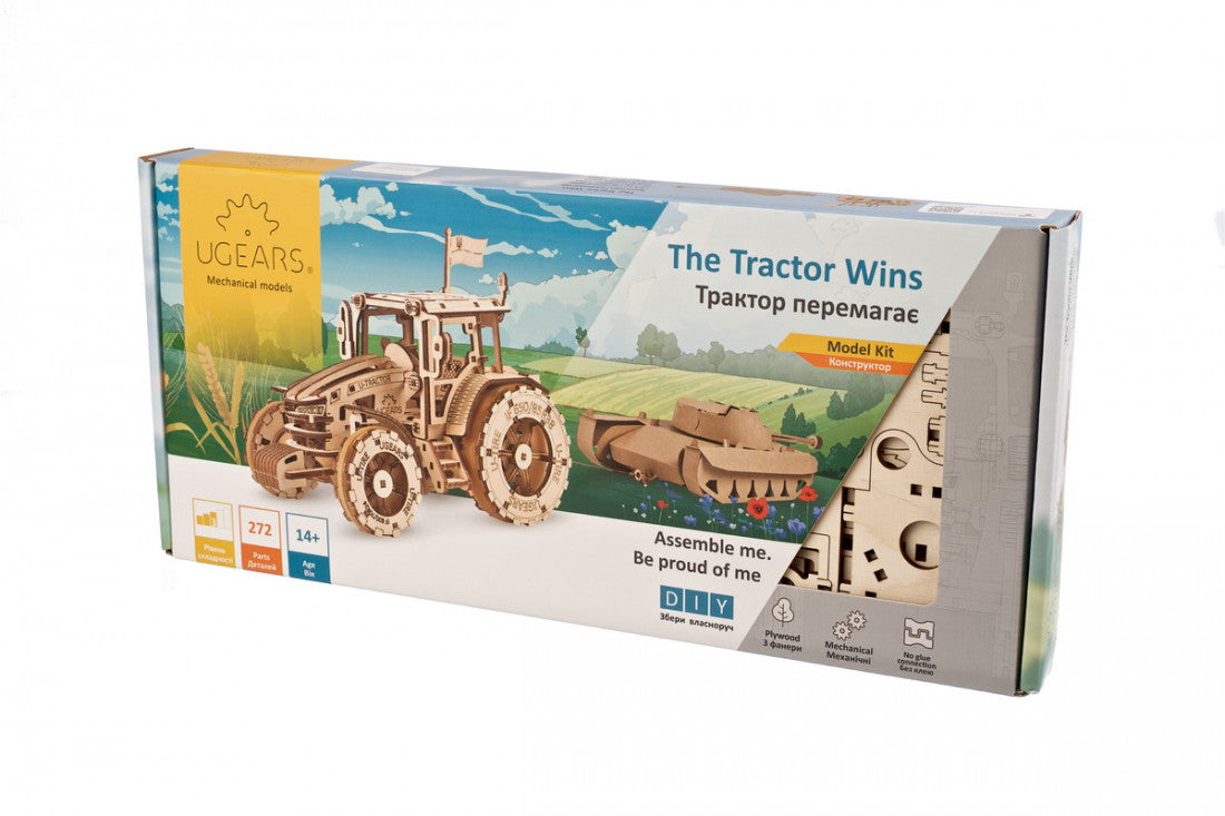 Ugears The Tractor Wins ★Mechanical 3D Puzzle Kit Model Toys Gift Present Birthday Xmas Christmas Kids Adults