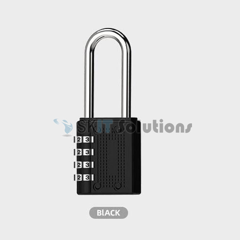 4-Digit Combination Padlock Number Code Lock Resettable Security Lock Gym Locker Luggage Gate Door