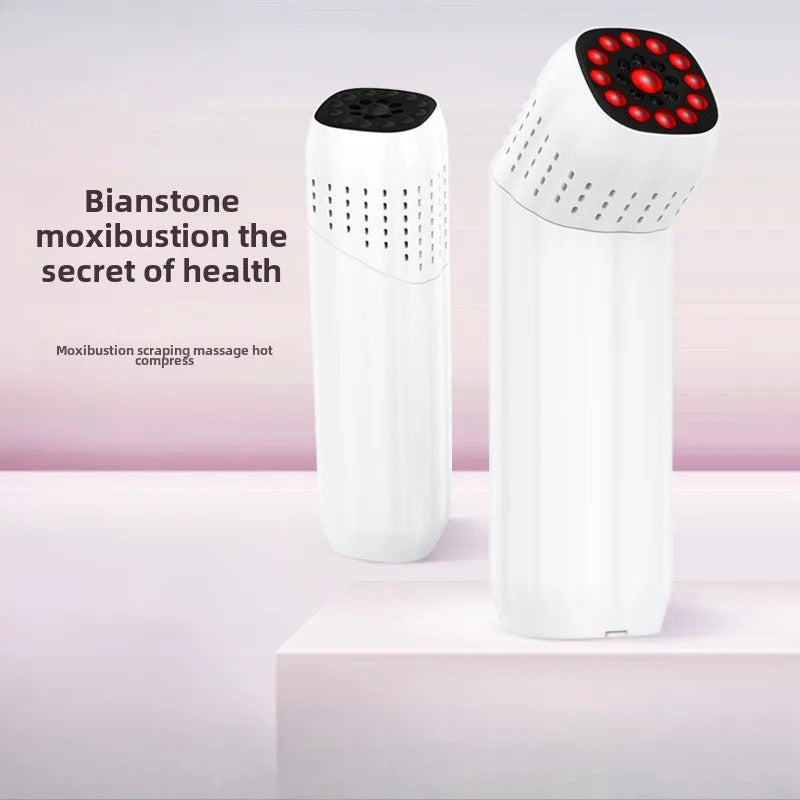 Portable Heated Moxibustion Massage Device Scraping Bianstone Gua Sha Cupping Body Tool Moxa Stick