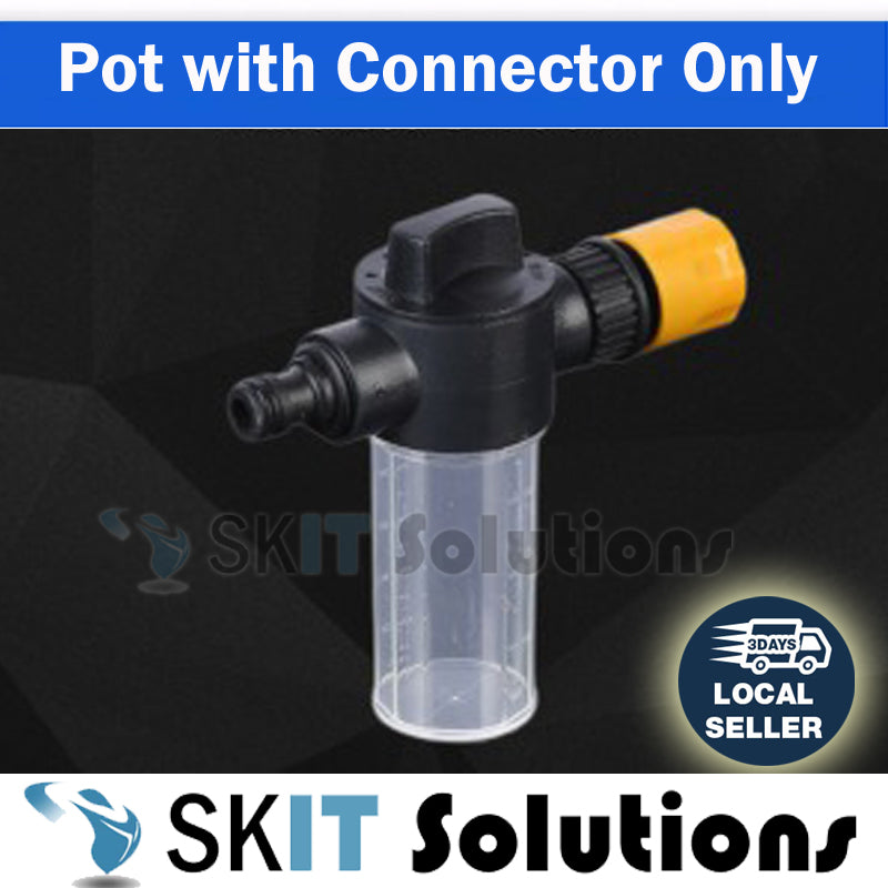 High Pressure Water Spray Gun Nozzle Adjustable 360 Rotating Jet Sprayer for Car Wash Garden Cleaning
