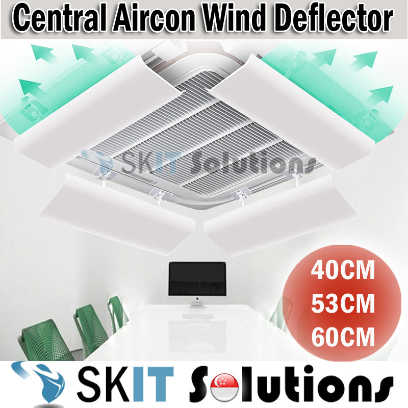 Central Aircon Cassette Wind Deflector Ceiling Air Conditioner Airflow Diverter Air Con Shield Windshield Deflactor