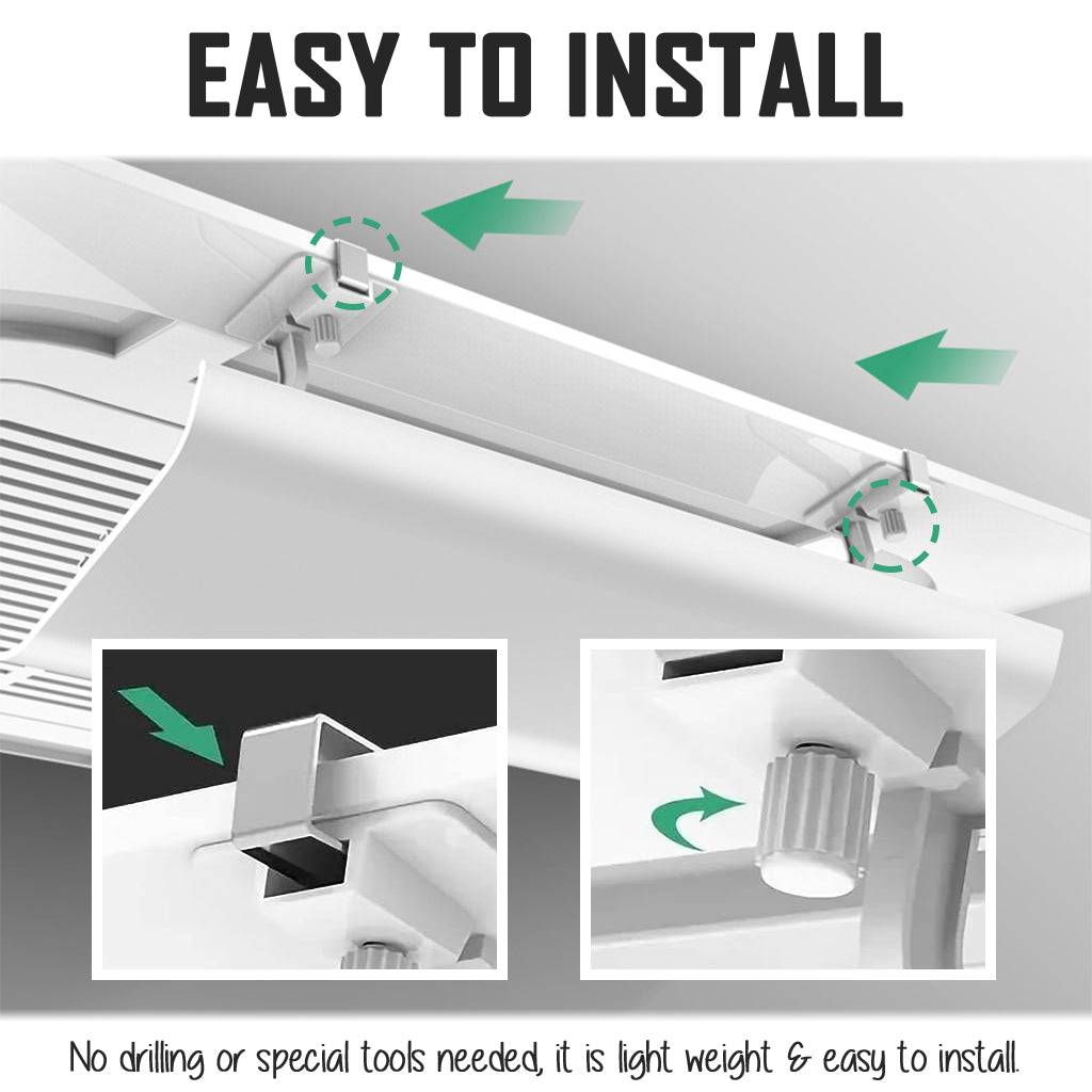 Central Aircon Cassette Wind Deflector Ceiling Air Conditioner Airflow Diverter Air Con Shield Windshield Deflactor