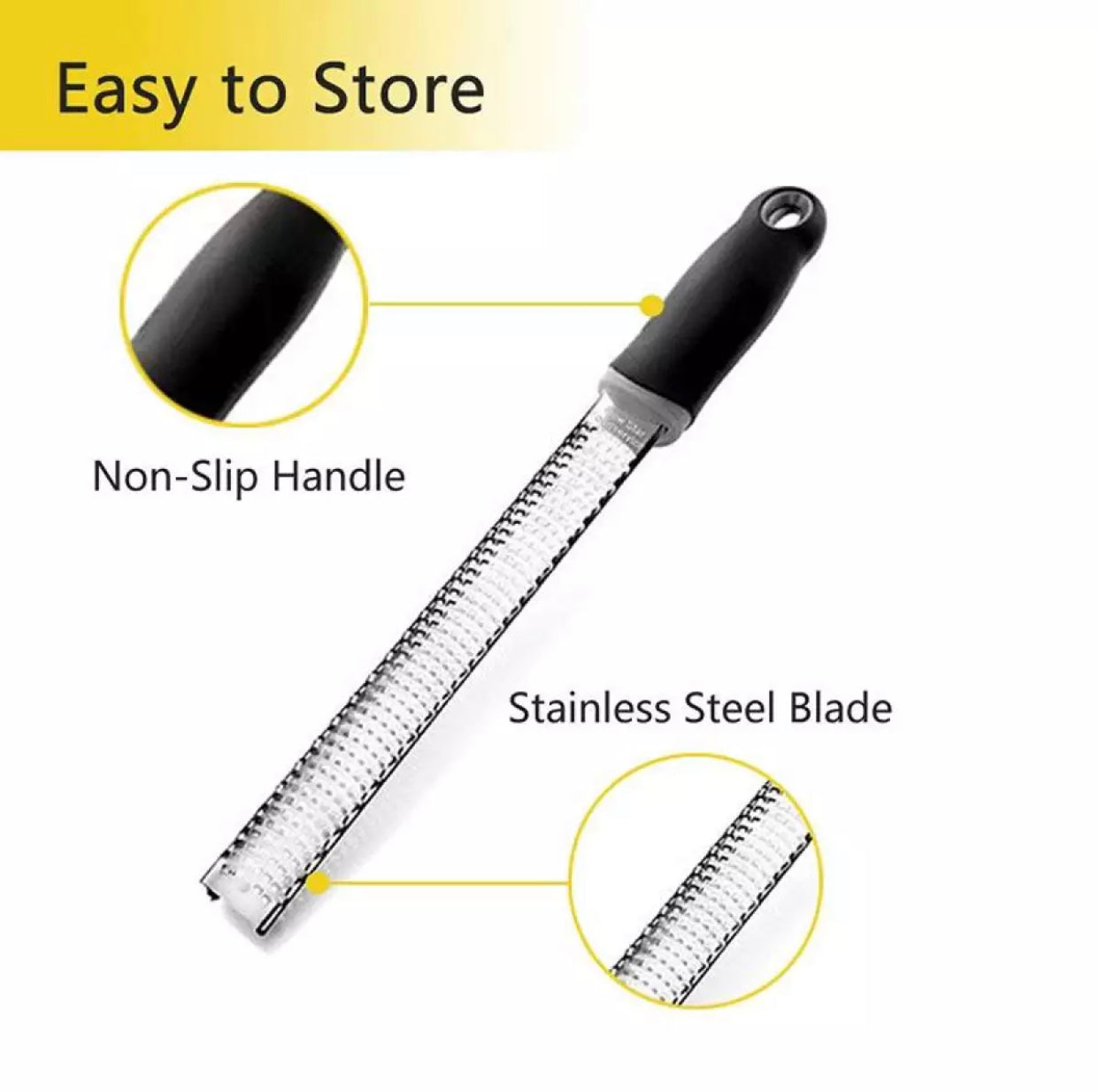 Stainless Steel Cheese Grater Lemon Citrus Zester Sharp Blade Ginger Grating Scraping Tool with Cover
