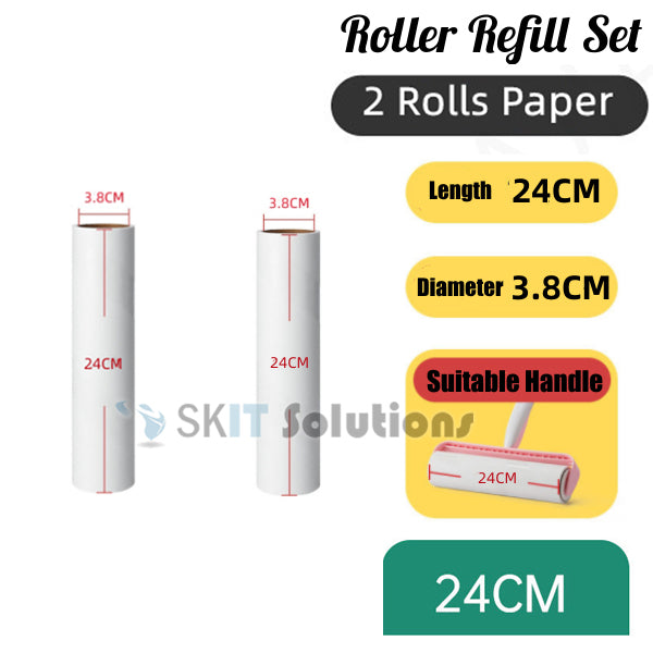 Retractable Sticky Lint Roller Mop Duster Remover Tearable Sticking Paper Pet Fur Dust Hair Furniture Cleaning Clothes