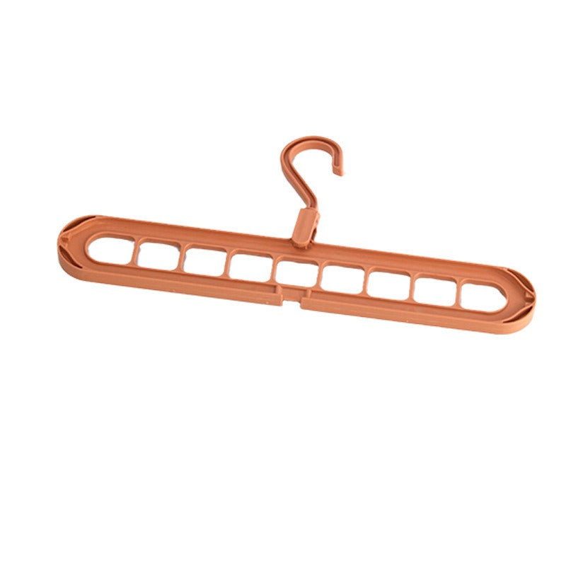 9-Hole Magic Clothes Hanger Foldable Space Saving Wardrobe Closet Organizer Anti-Slip - 5 Colors