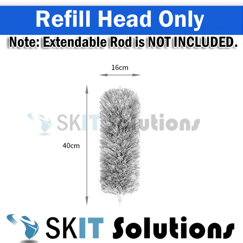 280CM Extendable Microfiber Duster Rod for Ceiling Fan High Area Cleaning Long Handle Dust Remover