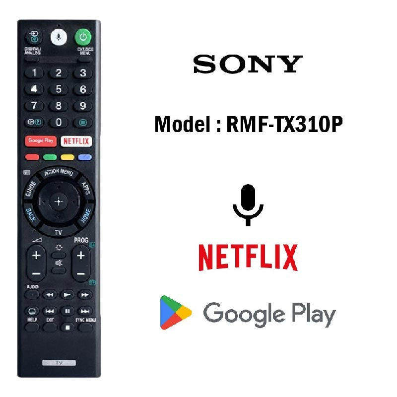 Replacement Sony Smart Bravia TV Remote Control w/ Voice RM-L1370 RMT-TX300P TX800P TX800U TX520P TX500P TX310P TX200P