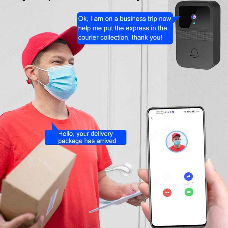 D9 Intelligent Visual Doorbell Universal Smart Door bell Remote Home Monitoring Intercom HD Night Vision Capture