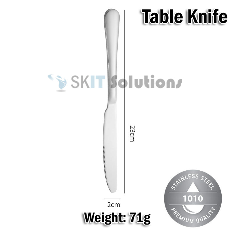Stainless Steel Cutlery Set Fork Spoon Knife Chopsticks Soup Spoon Tea Spoon Kitchen Utensils Gift