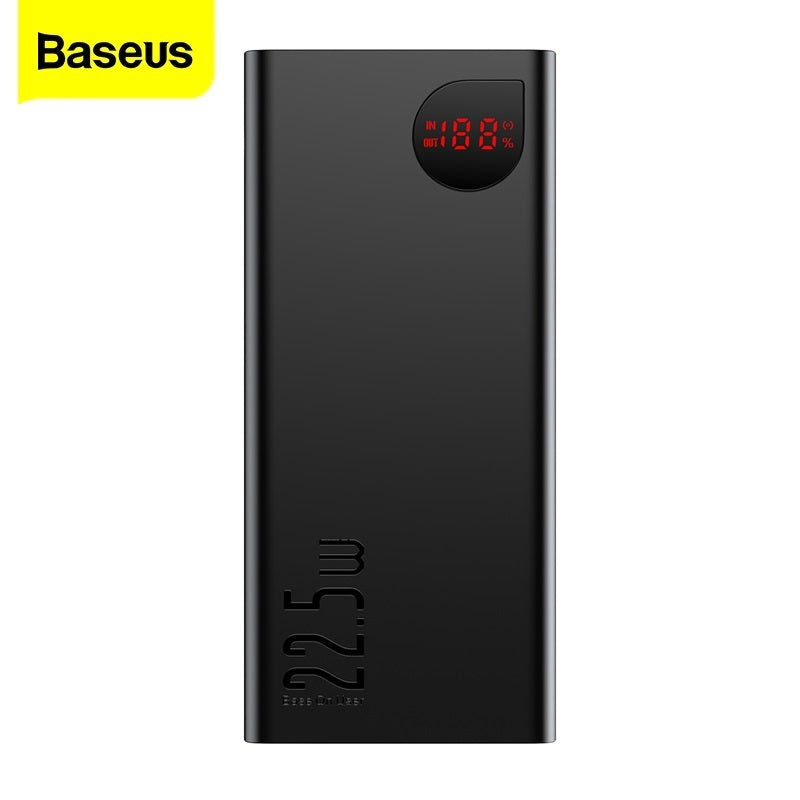 Baseus Adaman Metal Digital Display 10000mAh 20000mAh PD 22.5W Quick Charge Power Bank Battery Charger PowerBank 2021 Edition