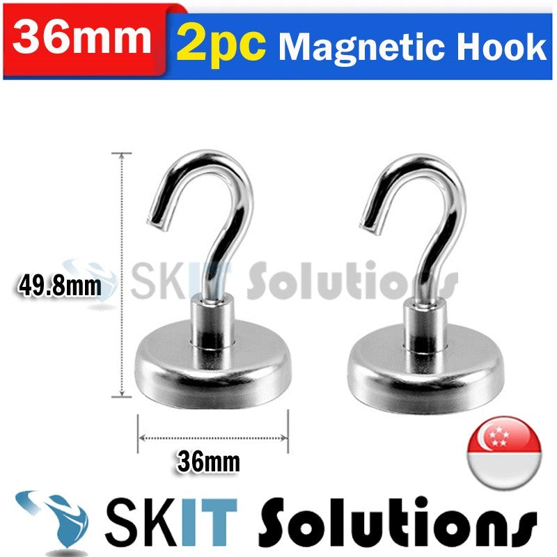 2pc Strong Magnetic Hooks Magnet Holder Wall Hanging Hanger Magnetic Organizer Organiser Hook Home Kitchen Metal Surface