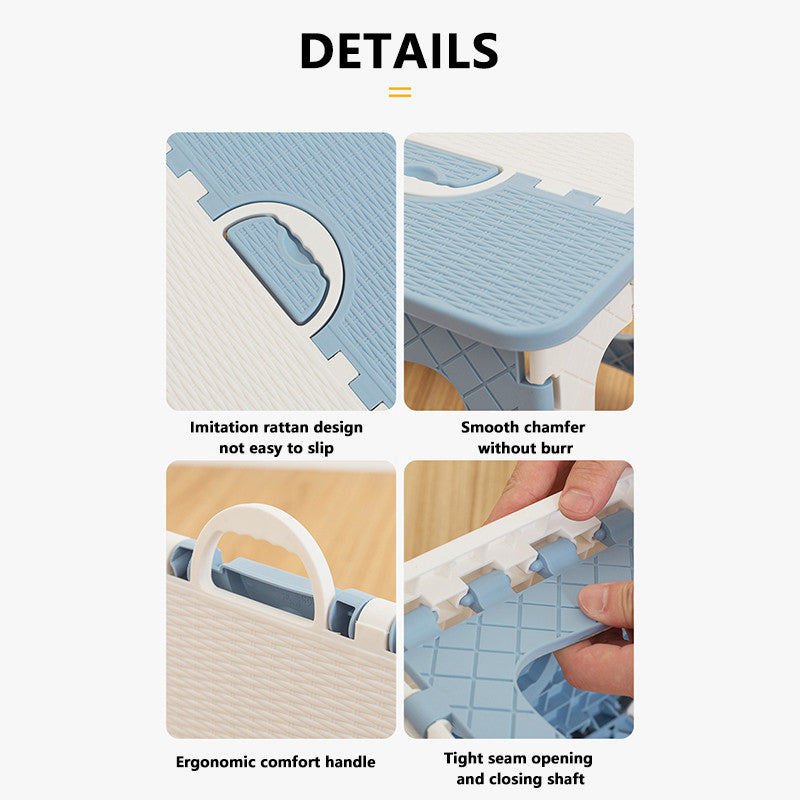 Foldable Portable Stool Chair Outdoor Camping Fishing Lightweight Stackable Seat for Kids Adults