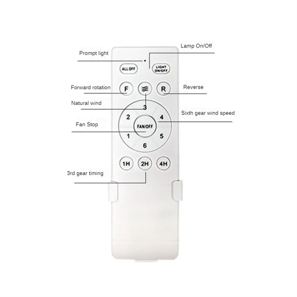 Smart Universal Ceiling DC Fan Lamp Remote Control Kit Receiver 6 Speed Timing Wireless Controller