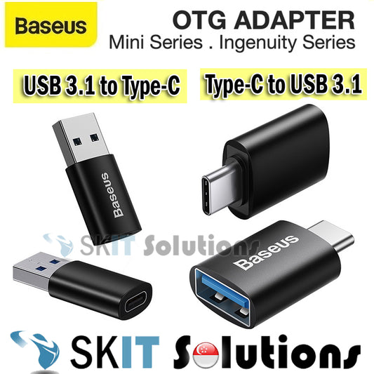 Baseus Ingenuity Series Mini OTG Adaptor Type-C to USB-A 3.1 or USB 3.1 to Type-C Converter USB-C