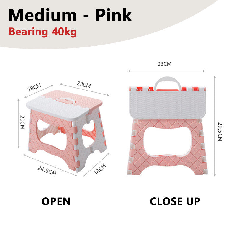 Foldable Portable Stool Chair Outdoor Camping Fishing Lightweight Stackable Seat for Kids Adults
