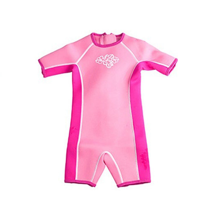 Kids Baby Thick Short Sleeve Thermal Swimwear Swim Suit 3mm Swimsuit Swimming Suit Swim Wear Clothes Costume Boy Girl