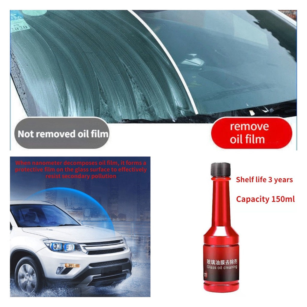 150ml Car Windshield Glass Oil Film Remover Cleaner Anti-Fog Rainproof Remove Clean Dirt Stain Remover