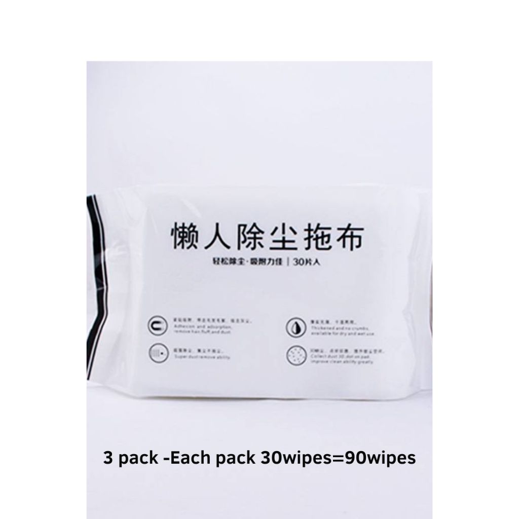 360 Rotation Floor Mop Adjustable Long Rod Static Dust Dry Wipe Pad Floor Cleaner Wood Tile Laminate